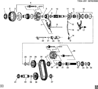 Zahnrad Ausgleichsgetriebe -  CollarTransfercase GM H2 03 - 09